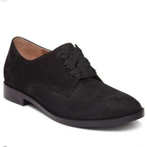 Vionic Evelyn Derby Nubuck Oxford Black Size 8